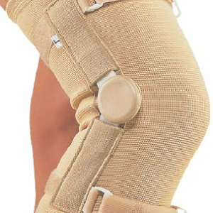 Elastic hinged knee cap